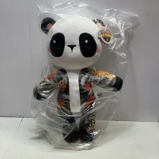 Tattoo Zoo Kenji The Psychiatrist Panda Plush Stuffed Animal 14" New Rare