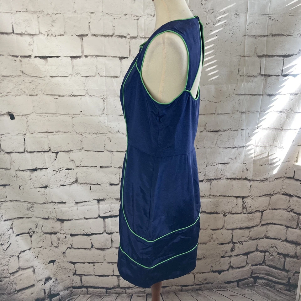 Thread Social Dress Womens Size 12 Blue Sleeveless Pockets Open Back Sheath - Image 2 of 4