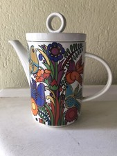VILLEROY & BOCH CAFETIÈRE + 2 SOUCOUPES À CAFÉ MODÈLE ACAPULCO