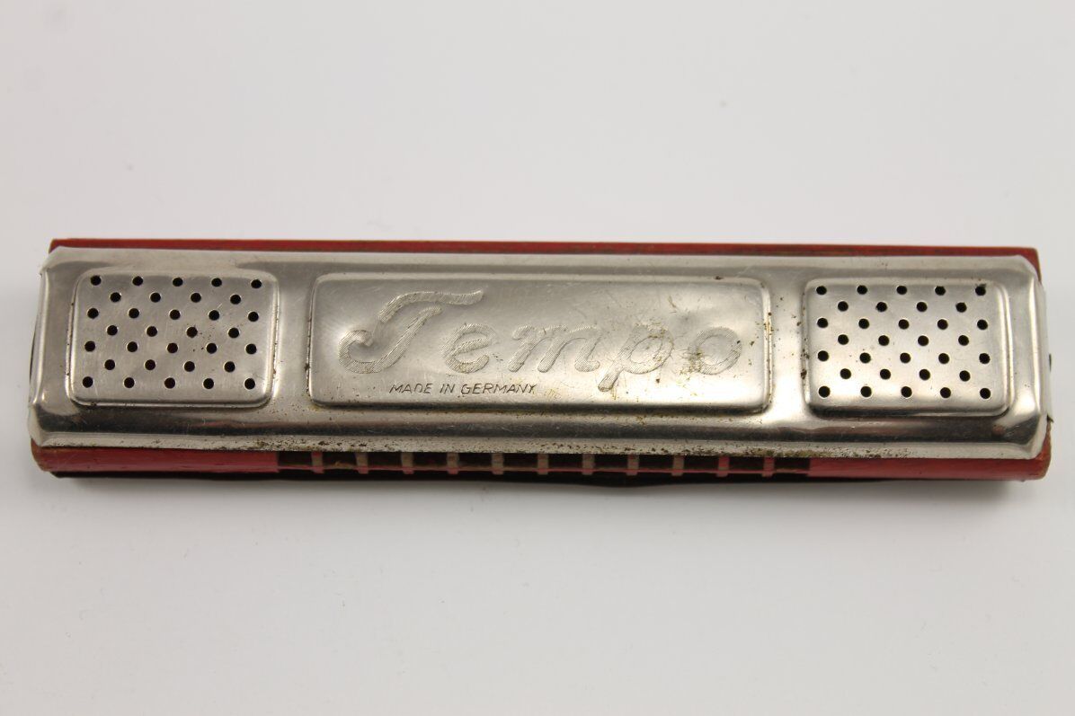 Vintage German TEMPO Small Harmonica 1950's