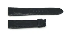 Jaeger LeCoultre Black Leather Strap 18mm