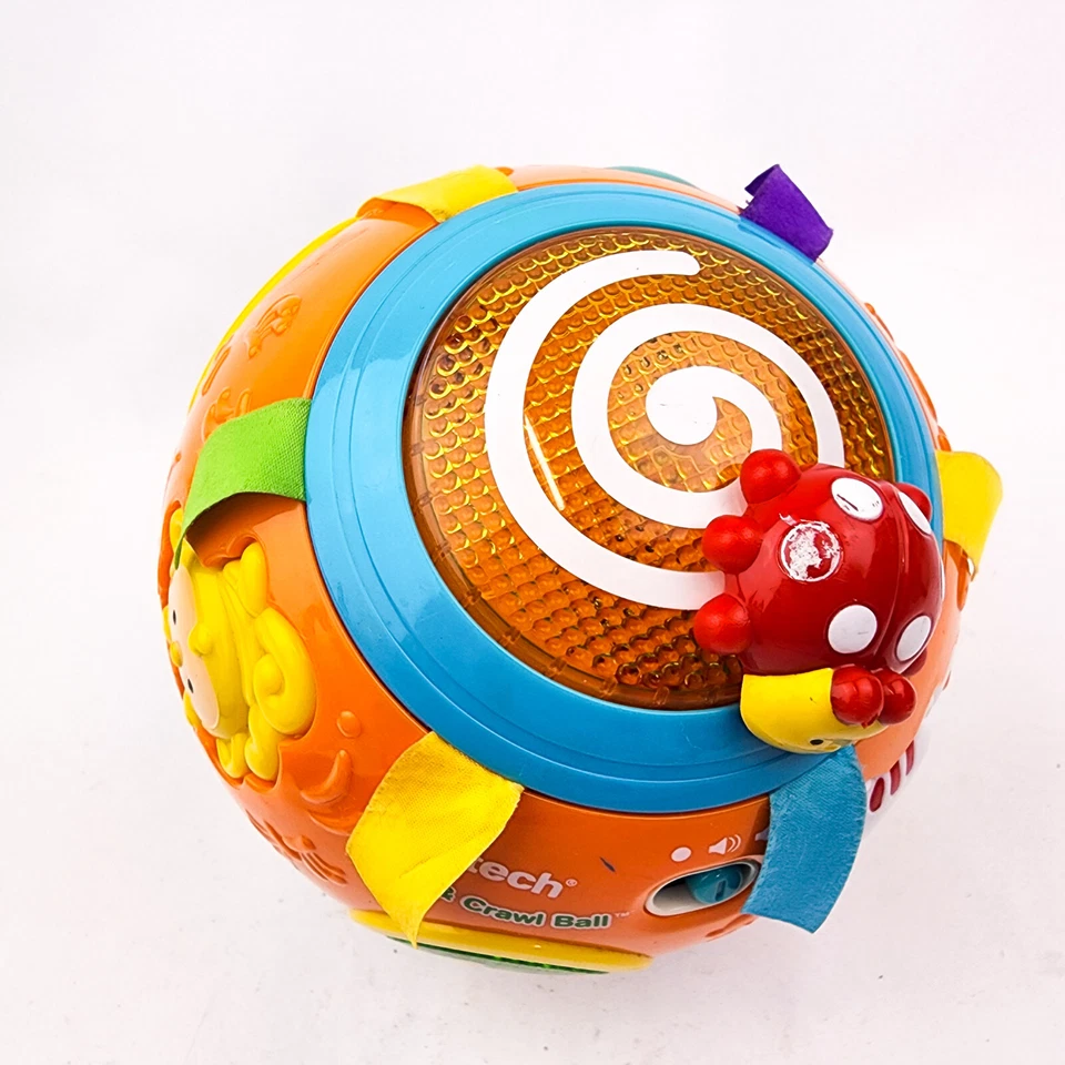 VTech Ball Move & Crawl Ball Bebé Juguete Luz y Sonido Aprendizaje Animales Rojo Ladybug Foto 2 de 4