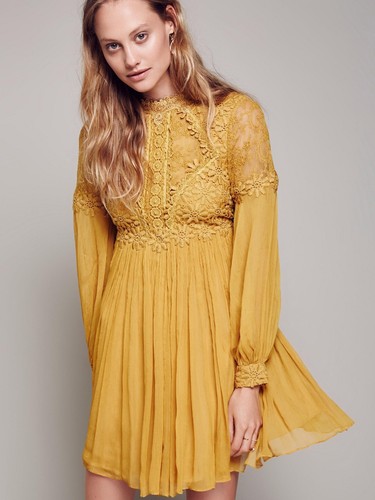 Free People Lou Lou Babydoll Sunstone 