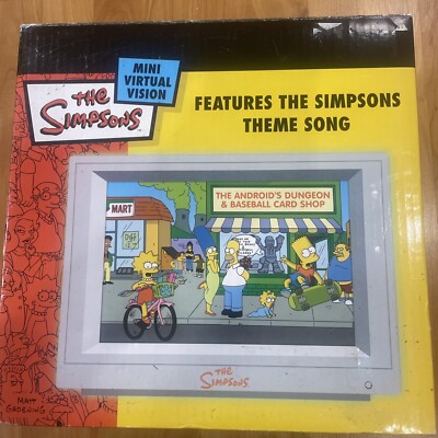The Simpsons Vintage Mini Virtual Vision Springfield Theater in Original Box 