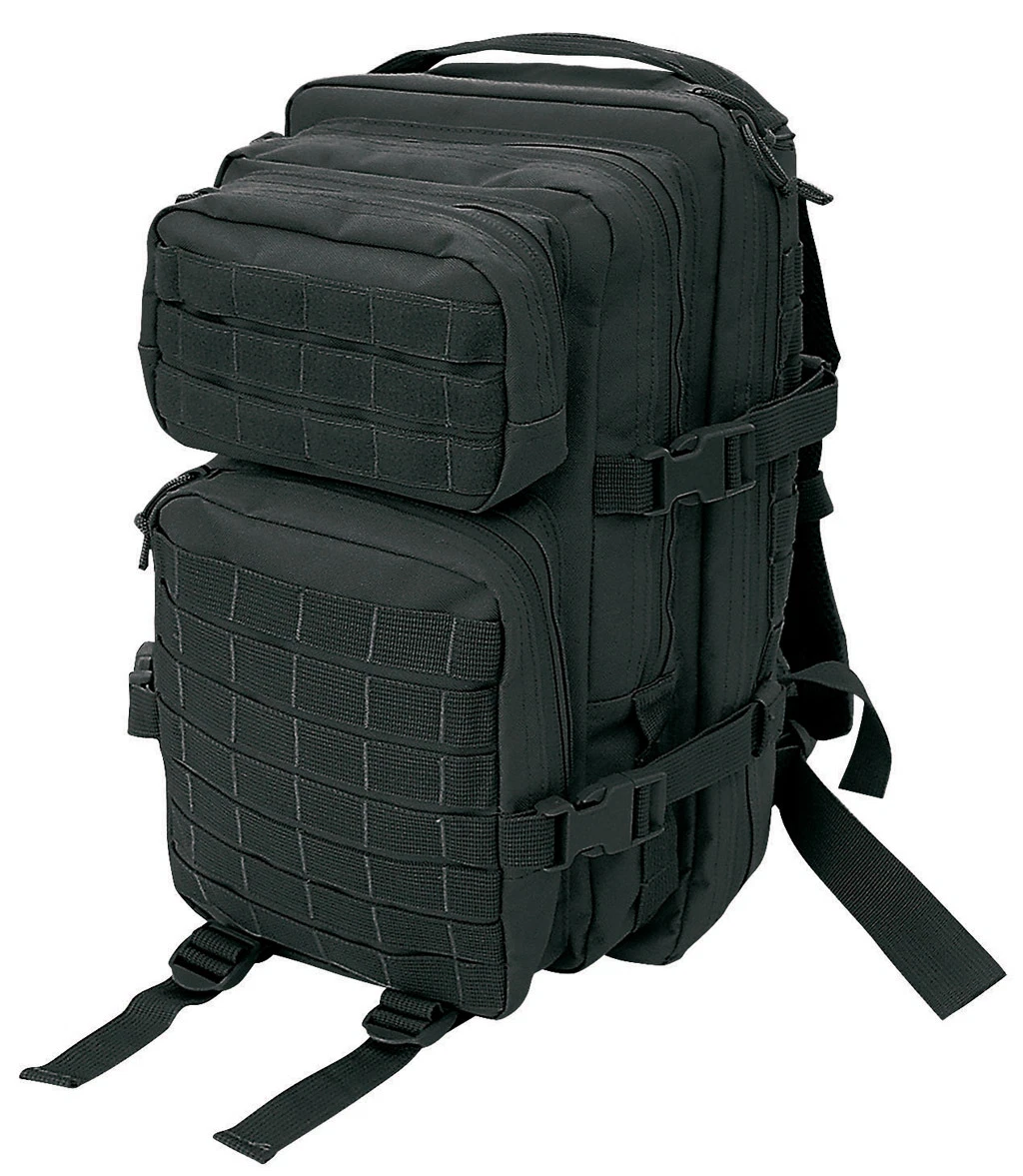 US Army Assault Pack Backpack Large Combat Backpack Black 50 Litre