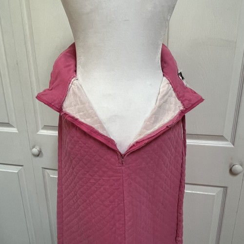 Vintage Nancy B of California Quilted Long Pink Skirt Size S - Picture 10 of 17