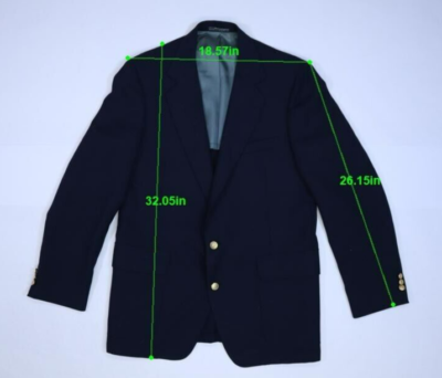 Vintage Talbot Jaimes Navy Blue 2 Gold Button Sport Coat Blazer