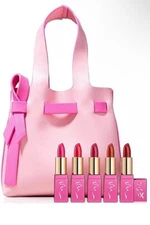 ESTEE LAUDER Pink Ribbon 6PC SET Best of Pinks Anniversary 5 Mini LIPSTICK SET