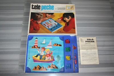 Jeu De Société Vintage Télé Pêche - Mako 1970 - Complet Et En Bon État - France