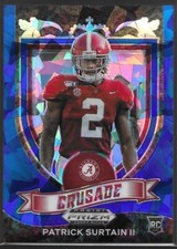 2021 Panini Prizm Draft Picks Patrick Surtain II Crusade Blue Ice92/99 Rookie RC