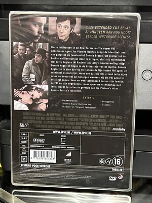 Donnie Brasco (DVD) Extended Cut Limited Edition Steelbook IMPORT