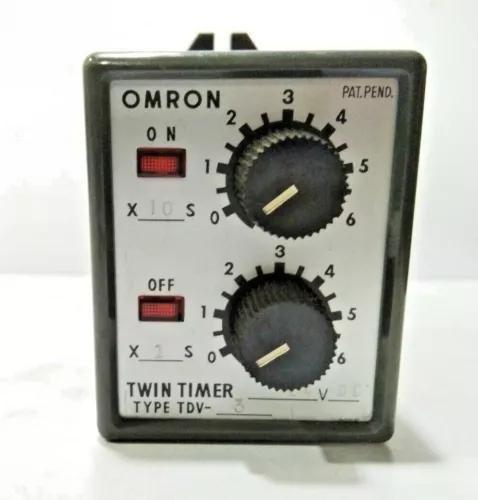 OMRON TDV-44A021C TDV-3 TWIN TIMER 24VDC 0-60S_0-6S 