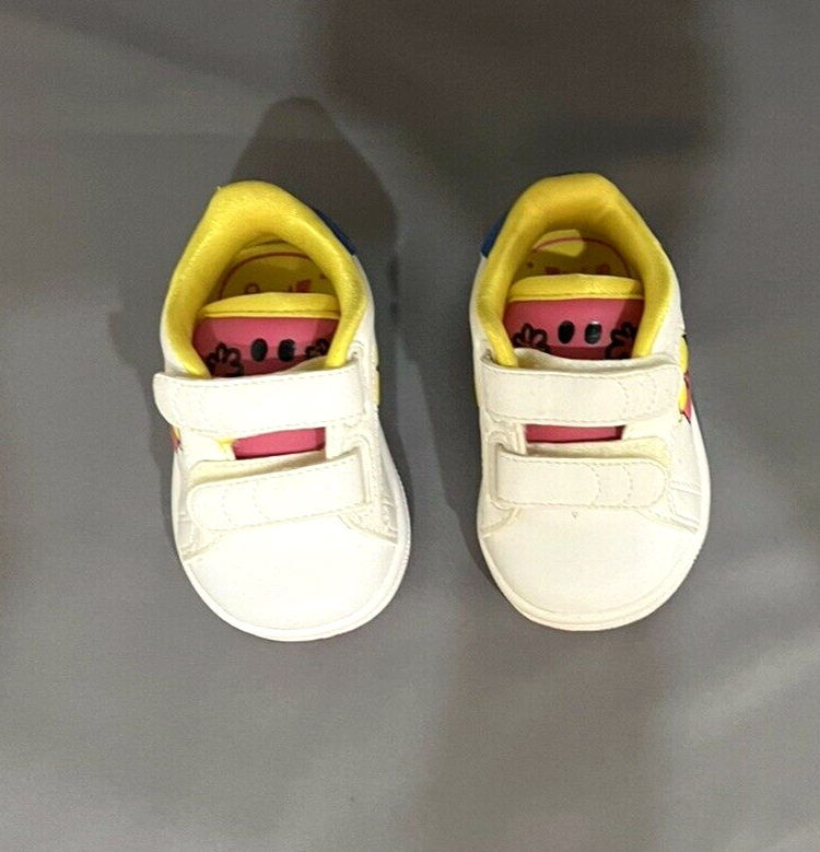 SAOLA Sneakers Adidas rosa e bianche Mr. uomo e Little Miss AdiFIT bambino taglia 2 5