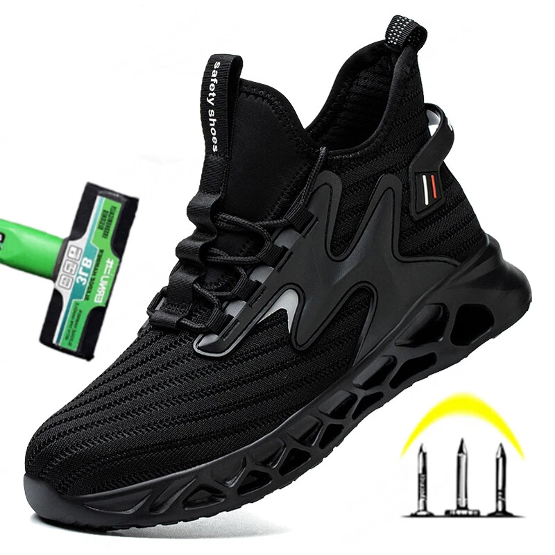 Men Steel Toe Sneakers Breathable Non-Slip Indestructible Safety Work Shoe
Opens in a new window or 