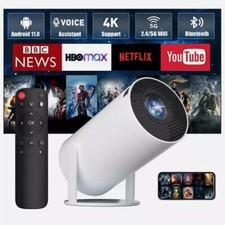 5G 4K Projector Smart HD LED WiFi Bluetooth HDMI USB Android Office Home Theater