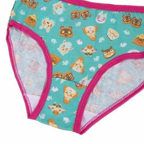 Nintendo Girls' Animal Crossing Underwear Multipacks 7 Briefs NEW In Package - Picture 3 of 3