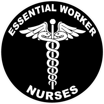 Essential Worker Nurses Decal 