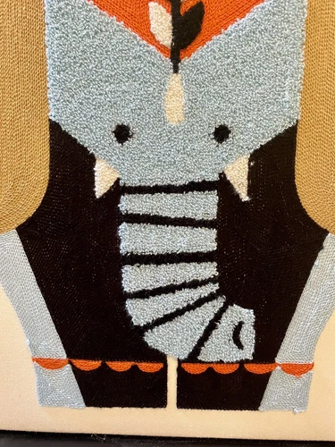 エレファントクルーエル 刺繍 フレーム ウォールハンギング - 画像5/8