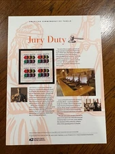 USPS Mint Commemorative Stamp Panel #799, 41₵ 2007 - Jury Duty (#4200) OW