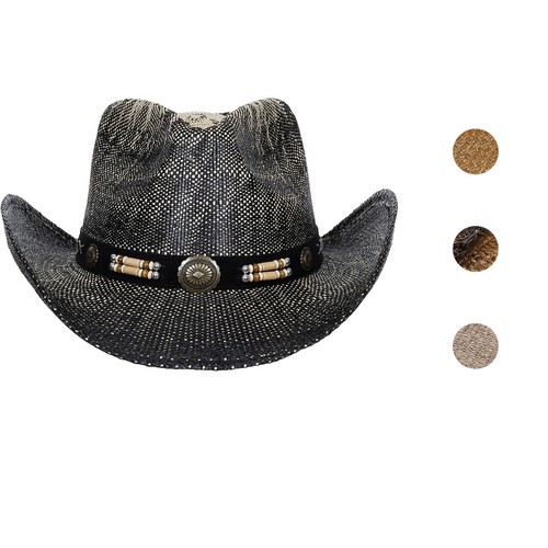 LIDHAY Cowboy Hut Aus Filz - Western Hut Mit Verstellbarem Band Für Damen & Herren