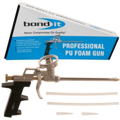 PROFI PU EXPANDIERENDE SCHAUMPISTOLE APPLIKATOR CHROM 