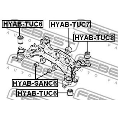 FEBEST Mounting, differential HYAB-SANC6 - Bild 2 von 2