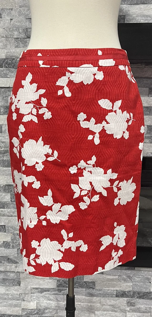 White pencil skirt floral cheap