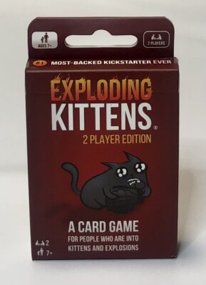 Exploding Kittens Card Game 2 Players Edition 32 Cards Fun On The Go Party Game