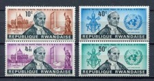 36289) Rwanda 1965 MNH Pope Paul VI At One Uno 4v