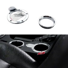 Fits 2pc 01-04 Mustang Cup Holder Package Chrome - No Maintenance