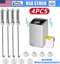 Updated W10780048 Washer Suspension Rod Kit 4Pcs 23.6inch for Whirlpool Kenmore