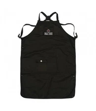 Workshop Apron Unisex Adjustable Length Black Apron With Front Pocket For Protec