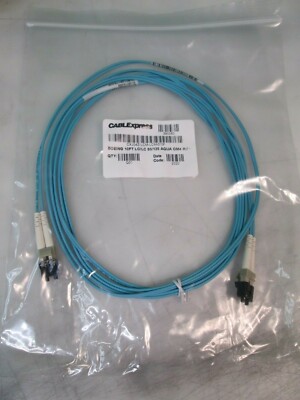 CABLExpress BOEING 10FT LC/LC 50/125 AQUA OM4 RISER CABLE CXJ04Z-LCM-LCM-010F