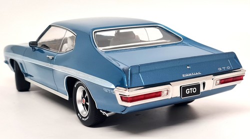 KK 1/18 Pontiac Le Mans GTO 1972 Light Blue Diecast Scale Model Car - Picture 5 of 7