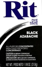 Rit All Purpose Fabric POWDER Dye Tinte - Black