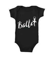 Ballet - Dancing Silhouette Modern Dance Pirouette Bodysuit