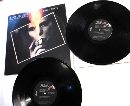 DAVID BOWIE: " Ziggy Stardust - The Motion Picture" 1983 TWO LP SET:  EX Cleaned