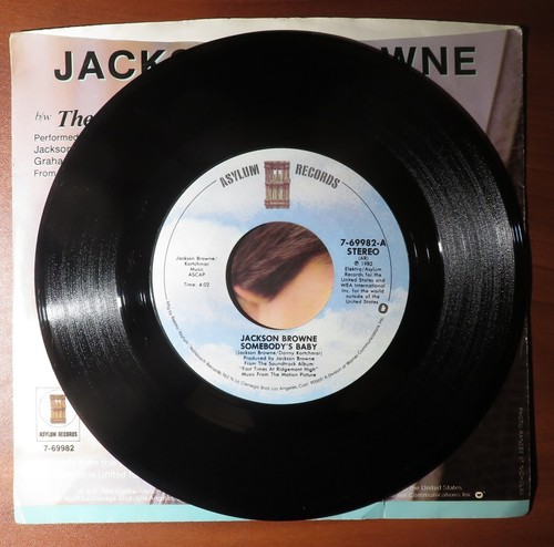 Jackson Brown, Somebody's Baby / Crow on the Cradle, 45RPM, NM - 第 1/4 張圖片