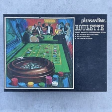 Vintage Pleasantime Roulette Set By Pacific Game Co. Complete Free Shipping