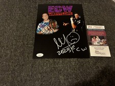 Mikey Whipwreck Signed 8x10 Photo Jsa Coa Ecw Autograph Ecw Champion