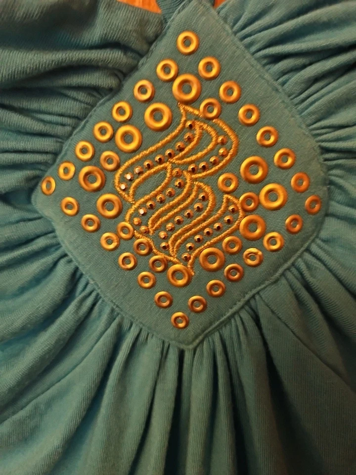 Rocawear Women Summer Pants Casual Lounge Blue Stretch Beach Trousers Size 1X  - Image 4 of 4