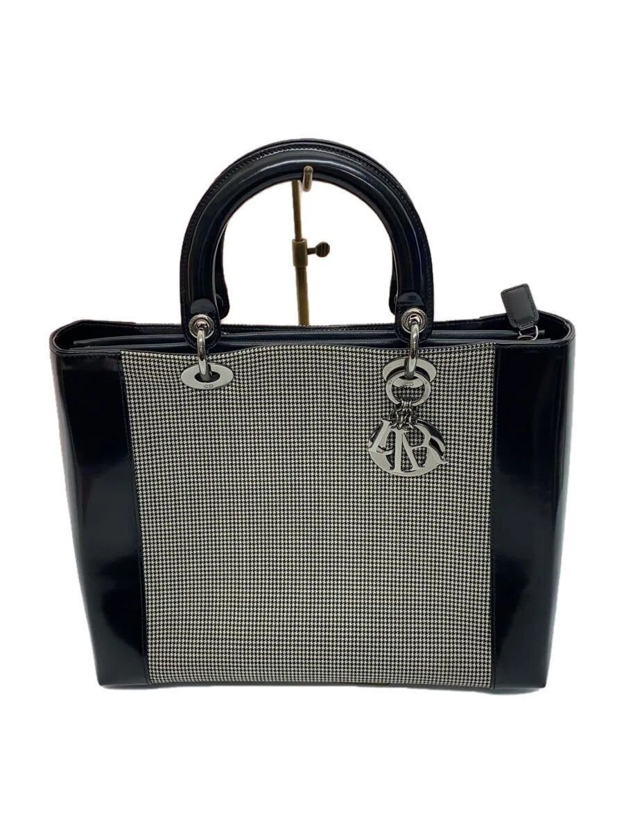 Sac à main Christian Dior gris toile occasion