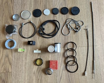 Leica M E39 Leitz Zubehör Konvolut, Tragegurt, Filter, Deckel