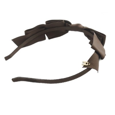 THE HANY Bijoux Headband Logo Brown Brown /SR Ladies
