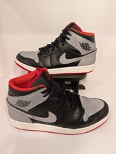 Imagen de Nike Air Jordan 1 Mid Size 11 Black Cement Grey Fire Red DQ8426-006 Pre-Owned