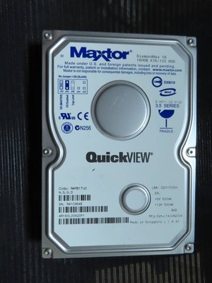 M0870 Maxtor DiamondMax 16 Quick View HDD 160GB SATA 3.5-inch internal hard driv