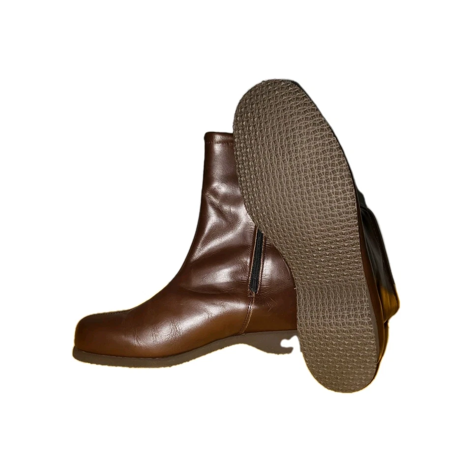 Nuevo de Lote Antiguo Talla 9wBoots De Colección Años 70 Hush Puppies Cremallera Lateral Imitación Sherpa Forrado Zapatos para Mujer Foto 4 de 4