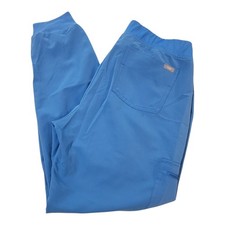 FIGS Zamora Cargo Jogger Scrub Pants Women's Medium Blue Stretch Waist