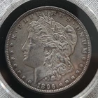 1896 Silver Morgan Dollar AU