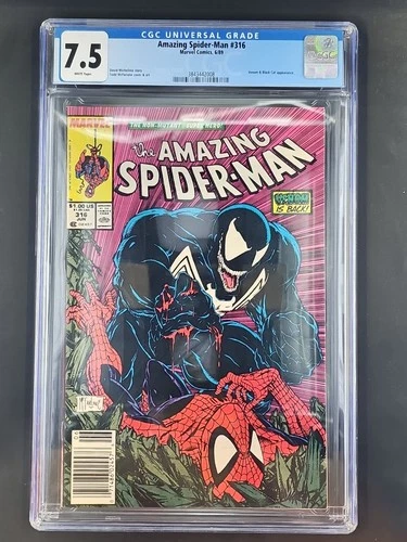 Amazing Spider-Man #316 ~ CGC 7.5 ~ Todd McFarlane cover & art